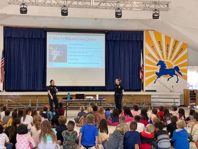 Garden Grove Police Officers visit Enders